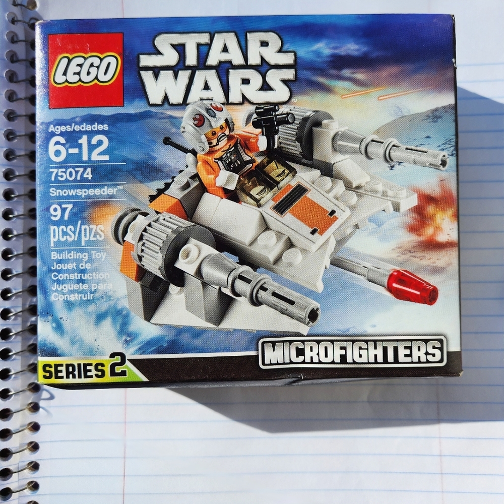 LEGO Star Wars Microfighters Snowspeeder - White and Orange Dented Box
